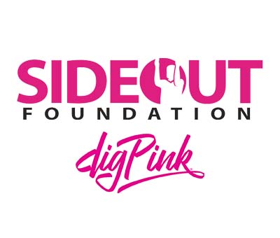 The Side-Out Foundation: Dig Pink logo